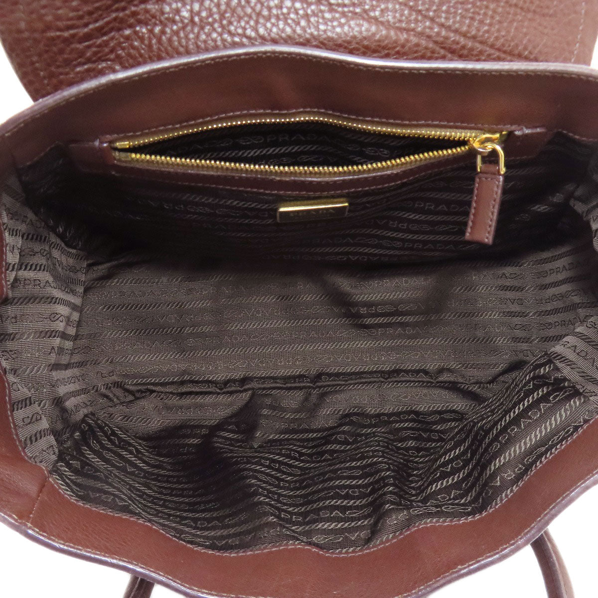 PRADA BR3116 logo Tote Bag Leather Ladies [Used]