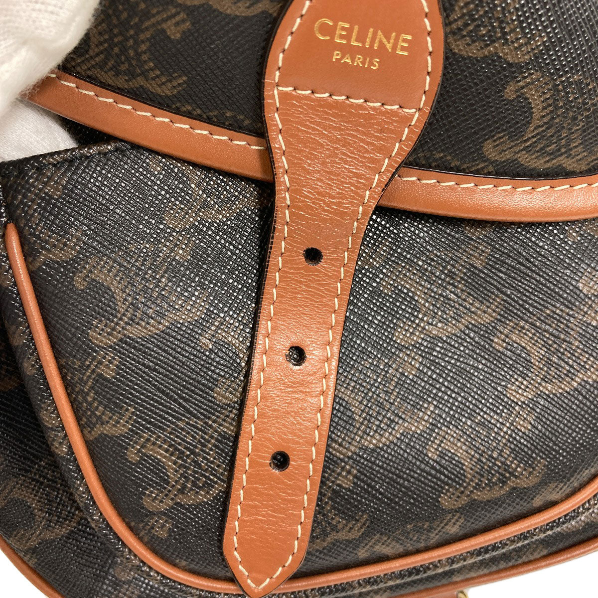 CELINE Triomphe Shoulder Bag PVC Ladies [Used]