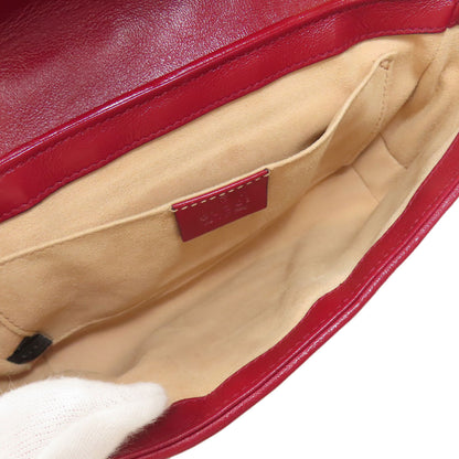 GUCCI 446744 GG Marmont Shoulder Bag Canvas CalfLadies [Used]