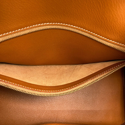 HERMES Birkin 30 Gold Gold Hardware Handbag Courchevel Ladies [Used]
