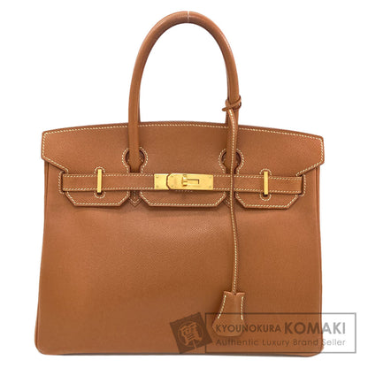 HERMES Birkin 30 Gold Gold Hardware Handbag Courchevel Ladies [Used]