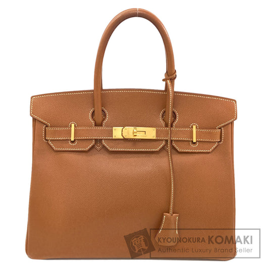 HERMES Birkin 30 Gold Gold Hardware Handbag Courchevel Ladies [Used]