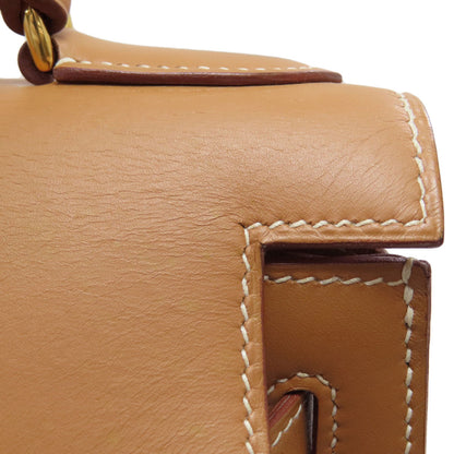 HERMES Kelly 28 outside stitching GoldHardware Handbag Vaux Chamonix Ladies [Used]