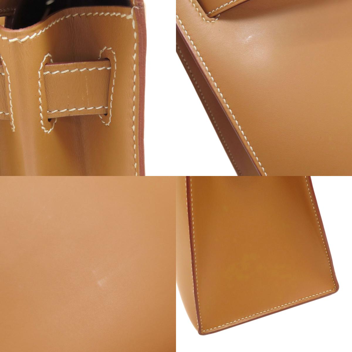 HERMES Kelly 28 outside stitching GoldHardware Handbag Vaux Chamonix Ladies [Used]