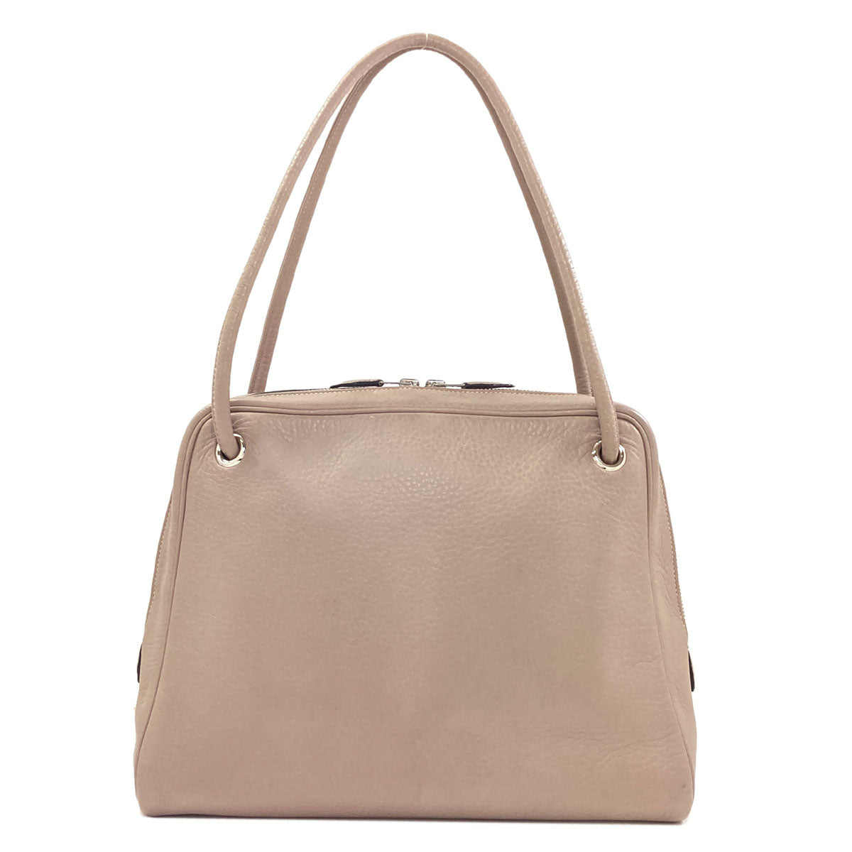 HERMES Tantan SilverHardware Tote Bag Calf Ladies [Used]
