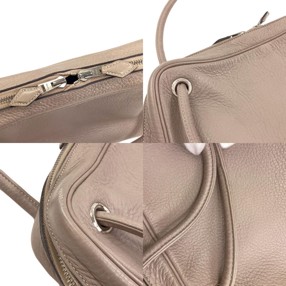 HERMES Tantan SilverHardware Tote Bag Calf Ladies [Used]