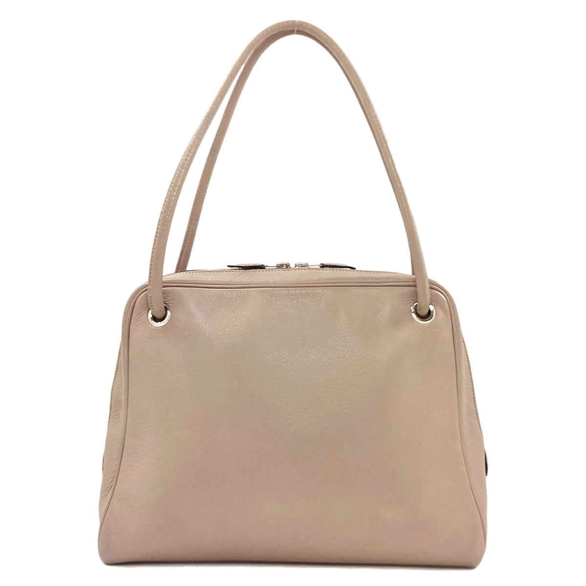 HERMES Tantan SilverHardware Tote Bag Calf Ladies [Used]