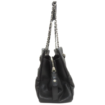 CHANEL Chain bag Matelasse Silver Hardware Tote Bag Grained Calfskin Skin Ladies [Used]