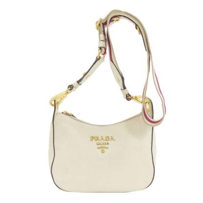 PRADA logo Shoulder Bag Calf Ladies [Used]