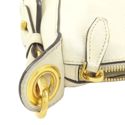PRADA logo Shoulder Bag Calf Ladies [Used]