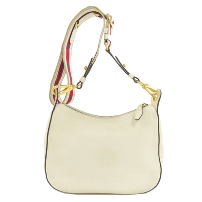 PRADA logo Shoulder Bag Calf Ladies [Used]