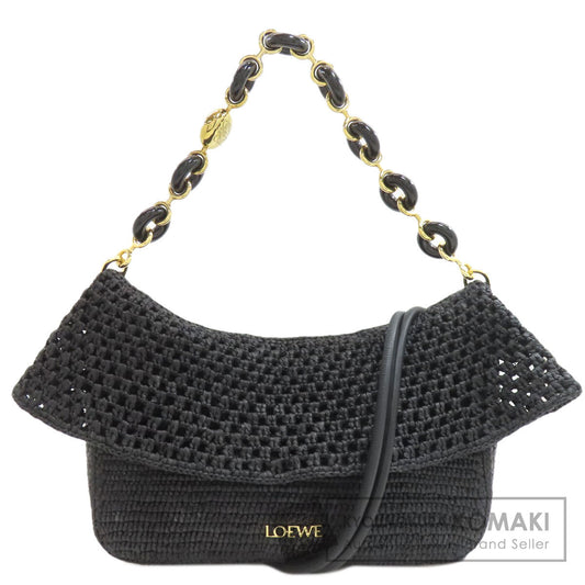 LOEWE Ora 2WAY Handbag Raffia LeatherLadies [Used]