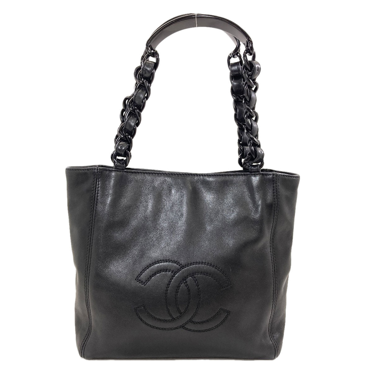 CHANEL COCO Mark Tote Bag Lambskin Ladies [Used]