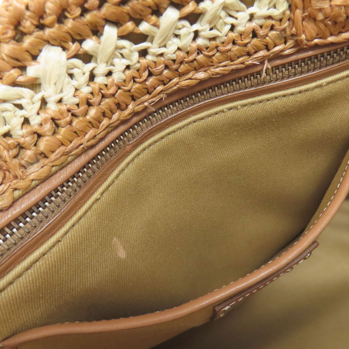 PRADA BN2888 Canapa Handbag Raffia Ladies [Used]