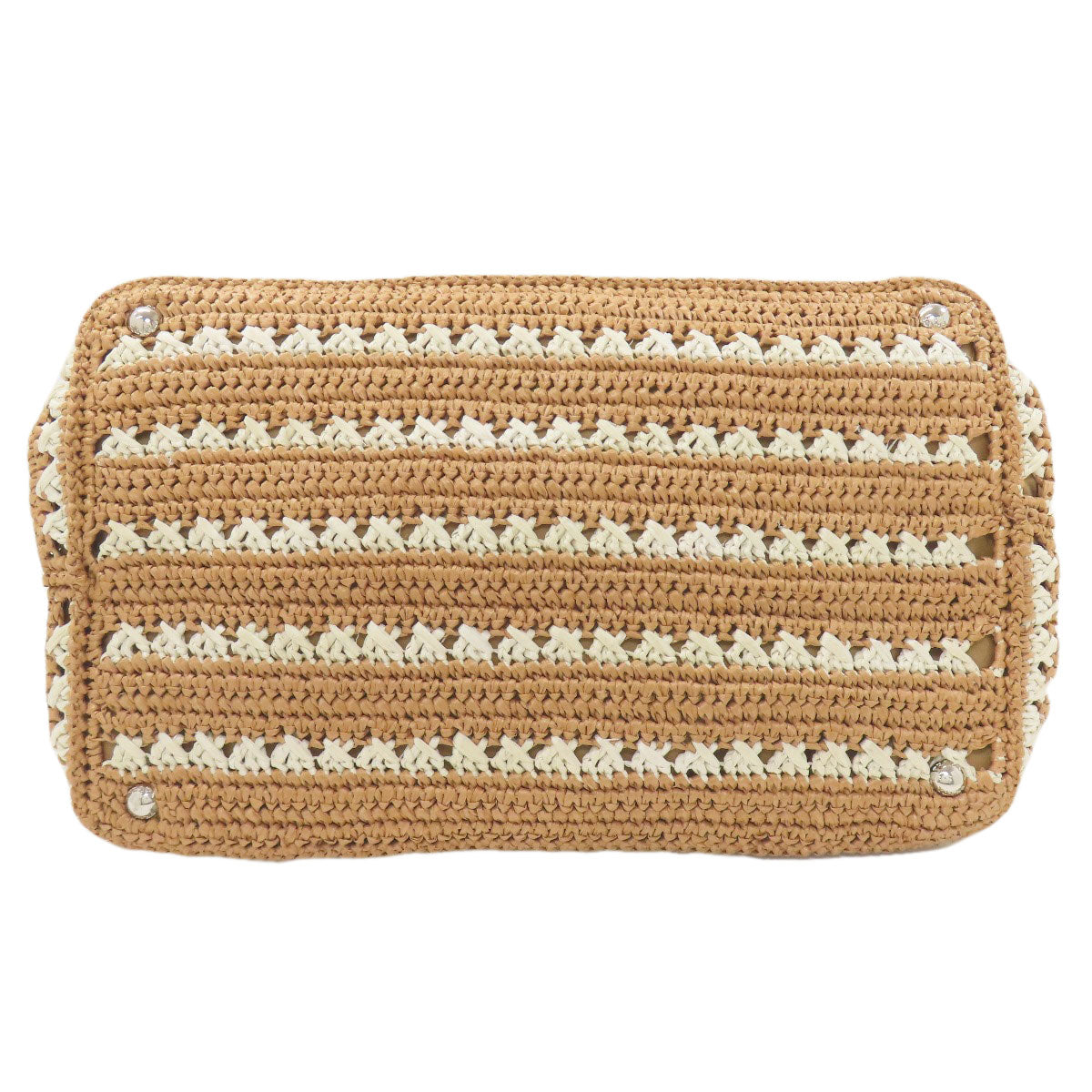 PRADA BN2888 Canapa Handbag Raffia Ladies [Used]