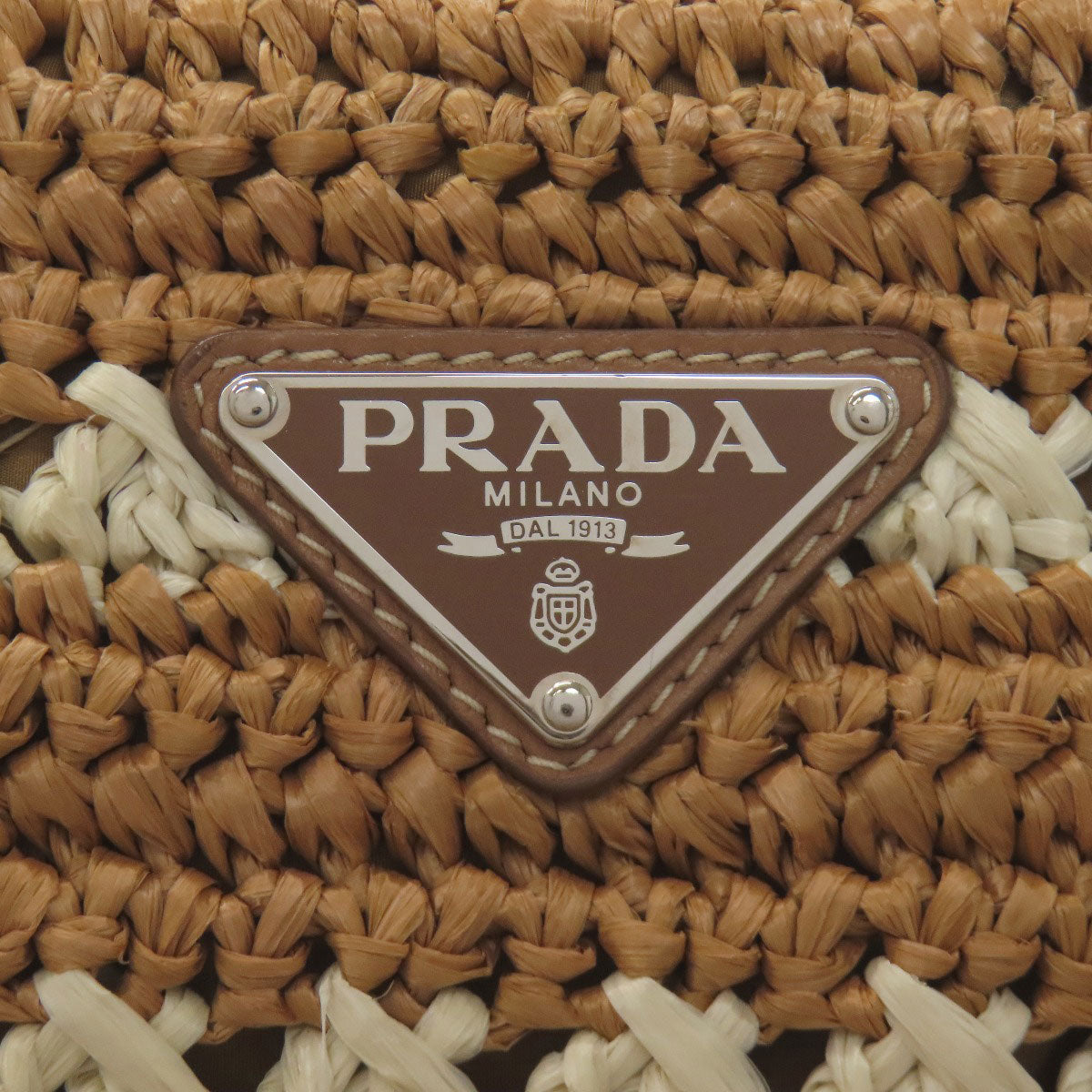 PRADA BN2888 Canapa Handbag Raffia Ladies [Used]