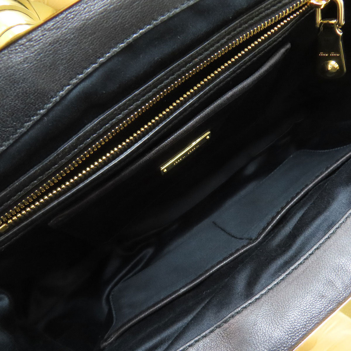MIUMIU logo Shoulder Bag Calf Ladies [Used]