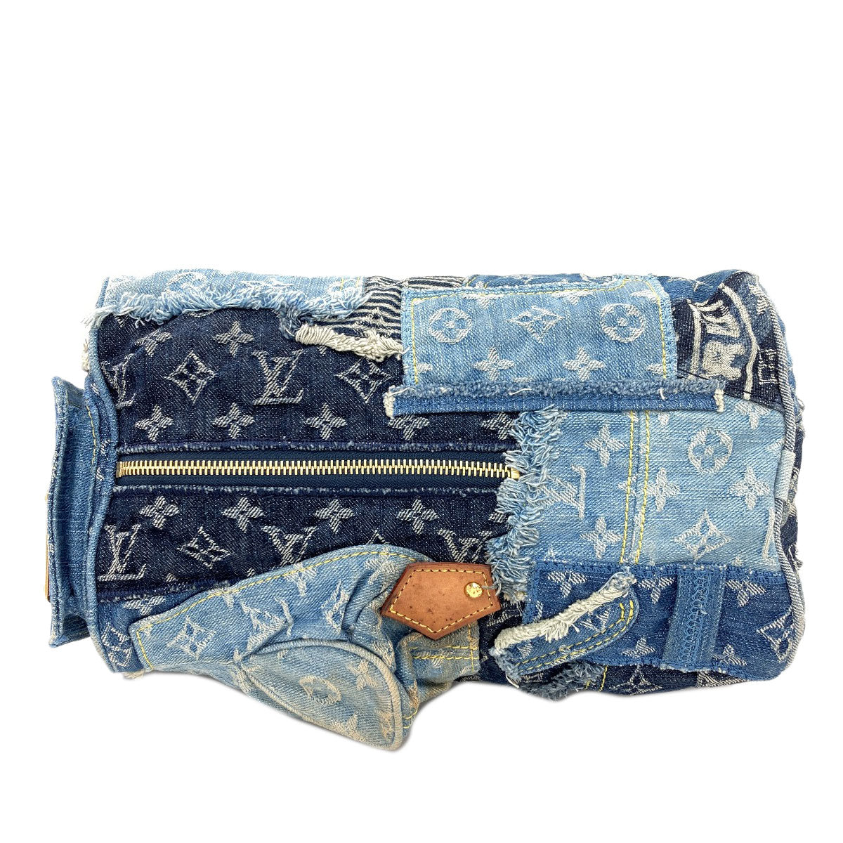 LOUIS VUITTON M95380 Patchwork Speedy 30 Handbag Denim Ladies [Used]