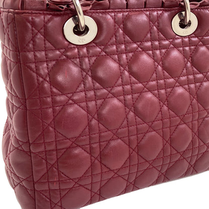 CHRISTIAN DIOR Lady Dior 2WAY Handbag Calf Ladies [Used]