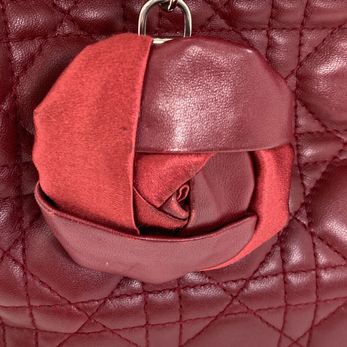 CHRISTIAN DIOR Lady Dior 2WAY Handbag Calf Ladies [Used]
