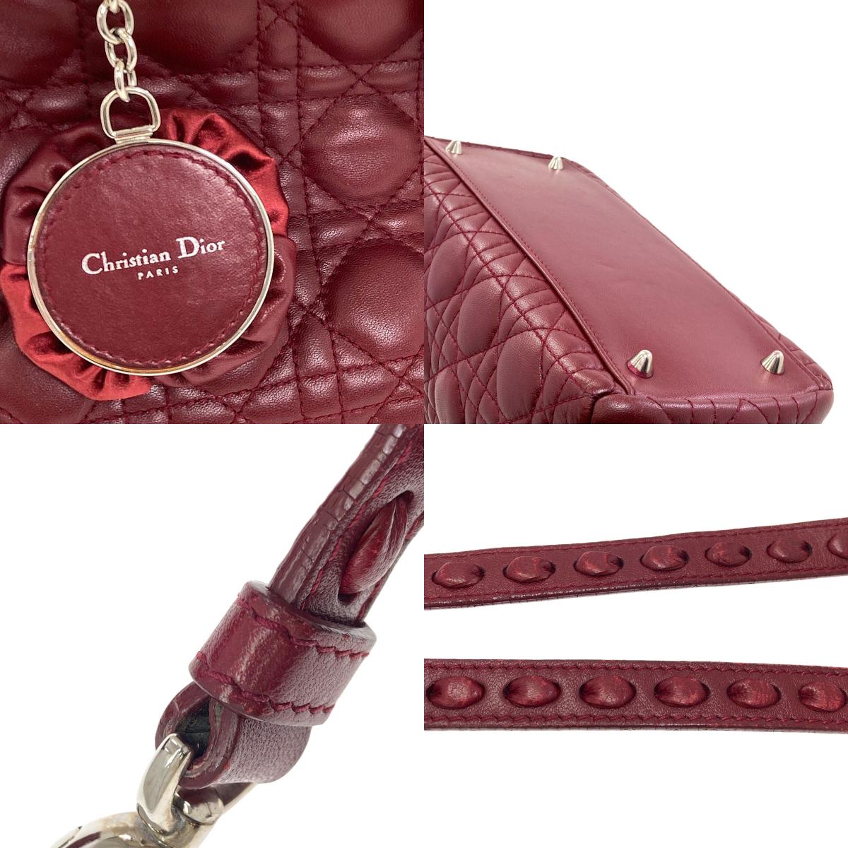 CHRISTIAN DIOR Lady Dior 2WAY Handbag Calf Ladies [Used]