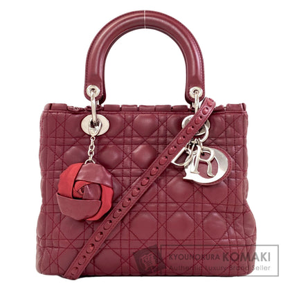 CHRISTIAN DIOR Lady Dior 2WAY Handbag Calf Ladies [Used]