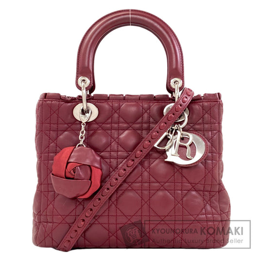CHRISTIAN DIOR Lady Dior 2WAY Handbag Calf Ladies [Used]