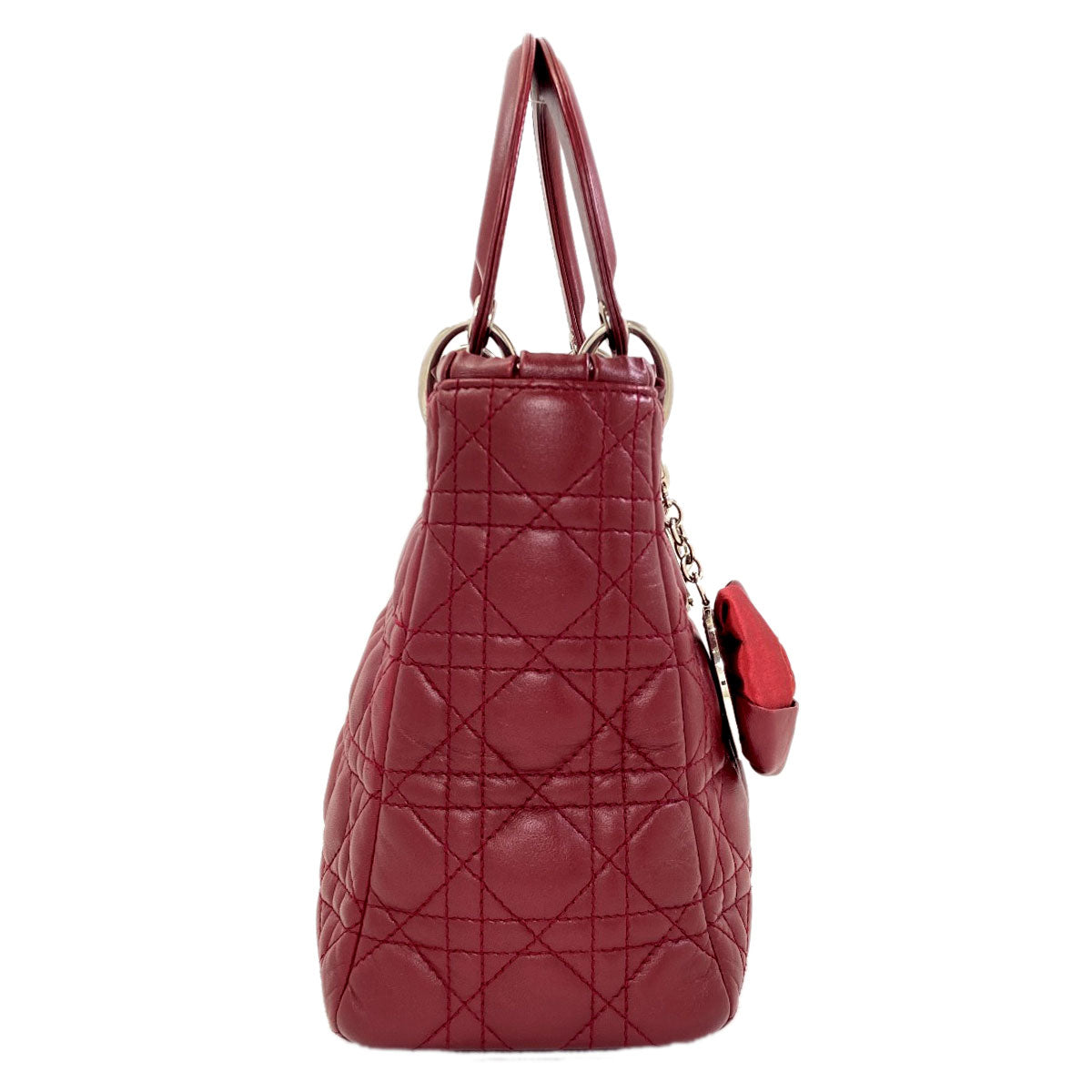 CHRISTIAN DIOR Lady Dior 2WAY Handbag Calf Ladies [Used]