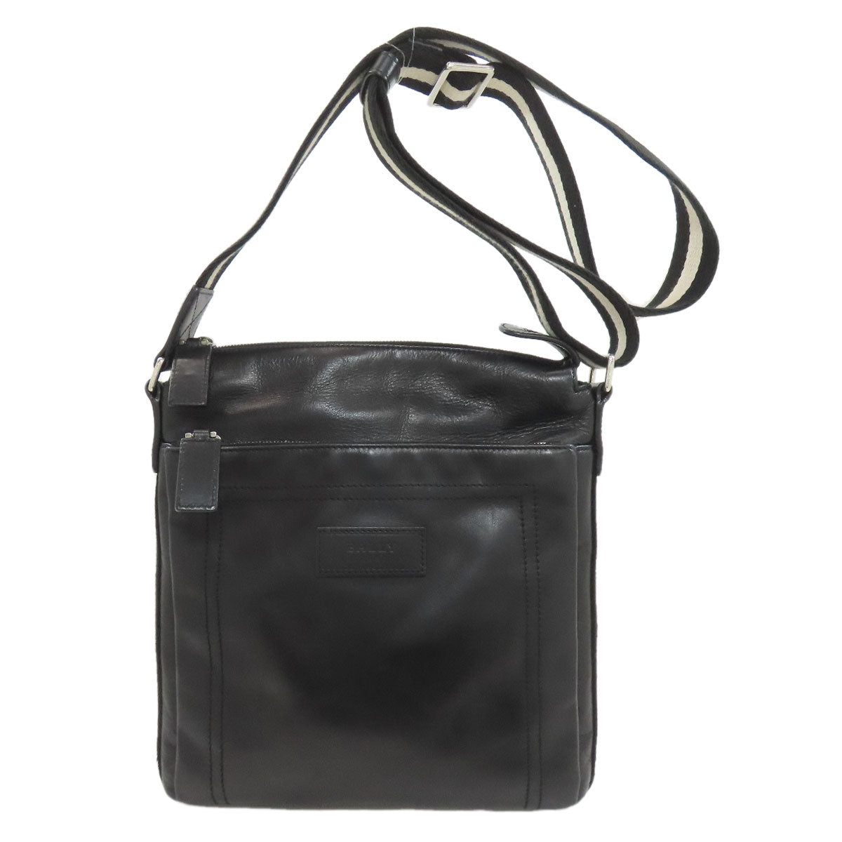 BALLY logo Shoulder Bag Leather Ladies [Used]