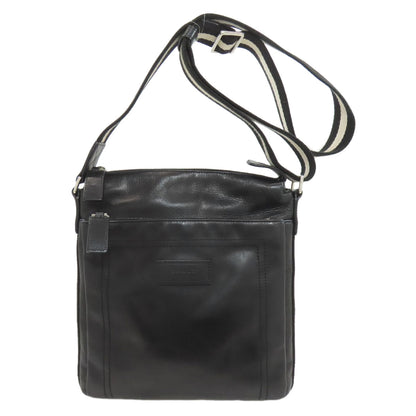 BALLY logo Shoulder Bag Leather Ladies [Used]
