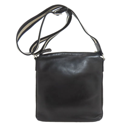 BALLY logo Shoulder Bag Leather Ladies [Used]