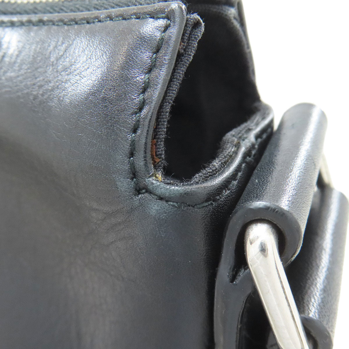 BALLY logo Shoulder Bag Leather Ladies [Used]