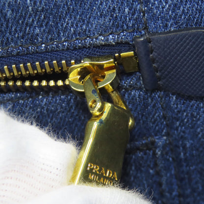 PRADA Canapa 2WAY Handbag Denim Ladies [Used]