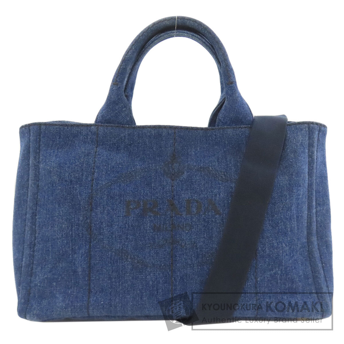 PRADA Canapa 2WAY Handbag Denim Ladies [Used]