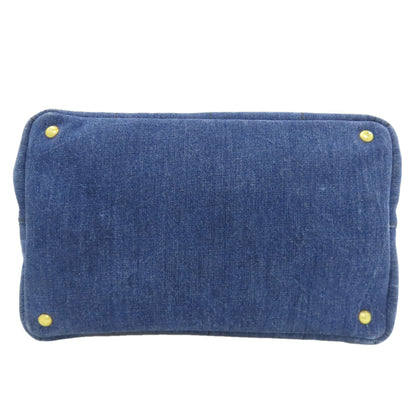 PRADA Canapa 2WAY Handbag Denim Ladies [Used]
