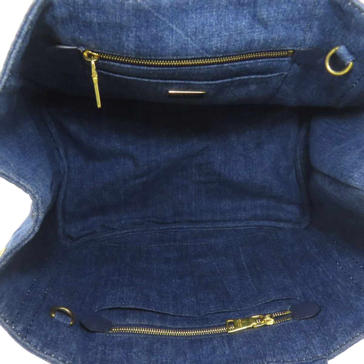 PRADA Canapa 2WAY Handbag Denim Ladies [Used]