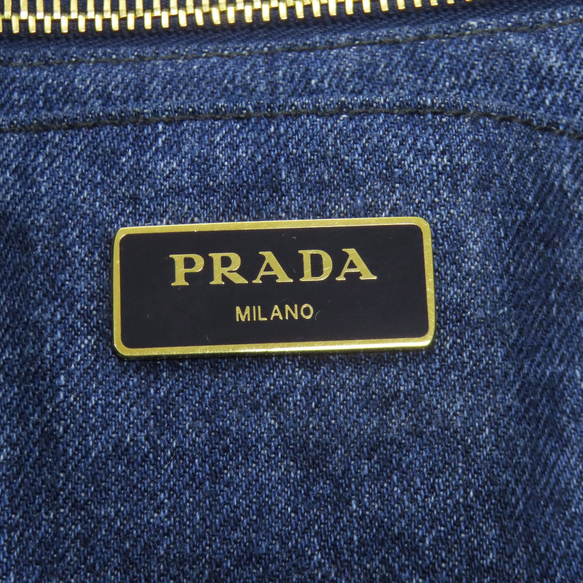 PRADA Canapa 2WAY Handbag Denim Ladies [Used]