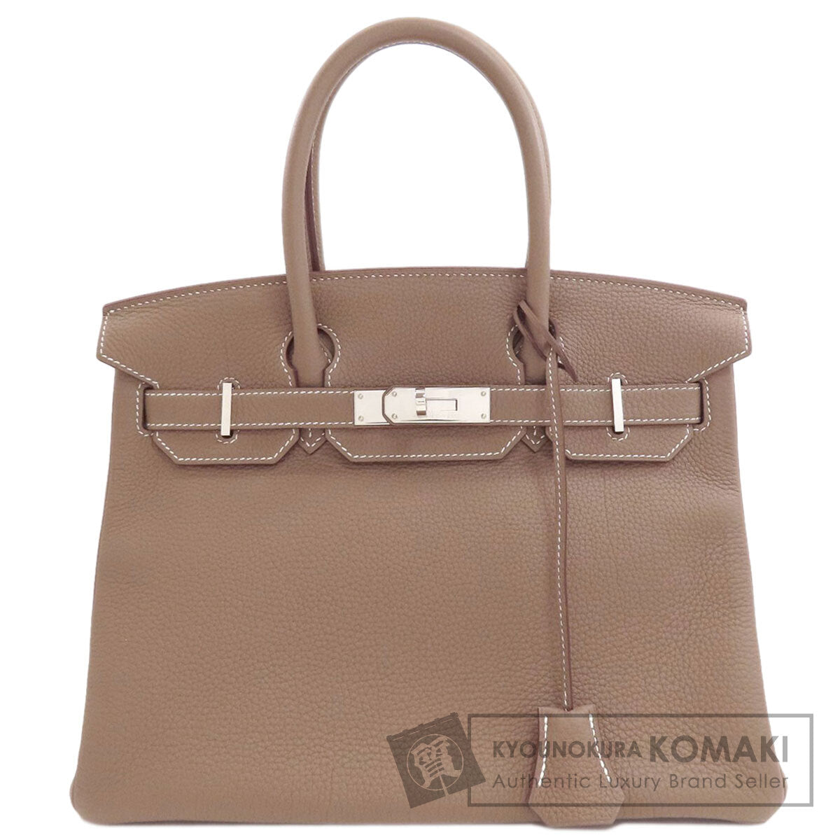 HERMES Birkin 30 Etoupe SilverHardware Handbag Togo Ladies [Used]