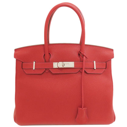 HERMES Birkin 30 SilverHardware Handbag Taurillon Clemence Ladies [Used]