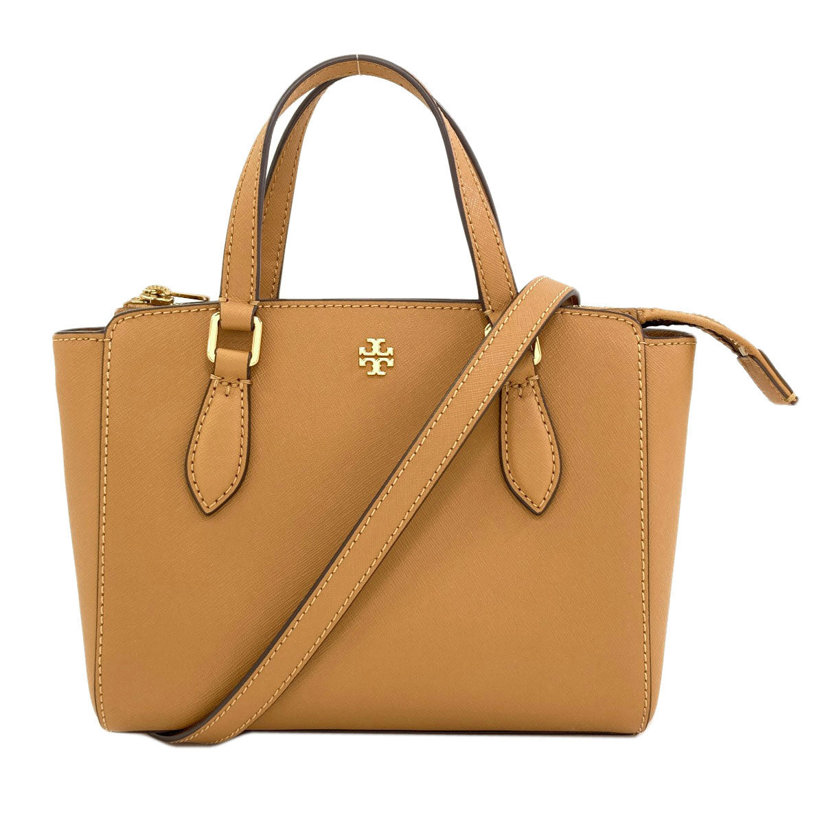 Tory Burch Emerson Mini Top Zip Tote 2WAY Handbag Leather Ladies [Used]