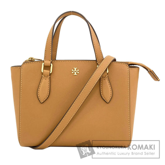 Tory Burch Emerson Mini Top Zip Tote 2WAY Handbag Leather Ladies [Used]