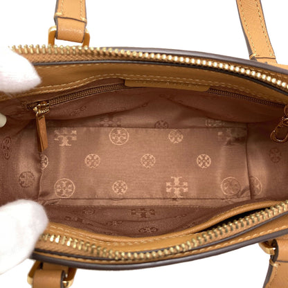 Tory Burch Emerson Mini Top Zip Tote 2WAY Handbag Leather Ladies [Used]