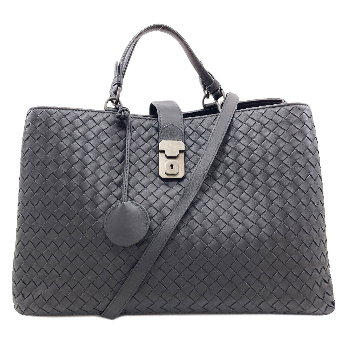 BOTTEGA VENETA Roma Bag Intrecciato 2WAY Tote Bag Calf Ladies [Used]
