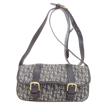 CHRISTIAN DIOR Trotter pattern Shoulder Bag Canvas Ladies [Used]