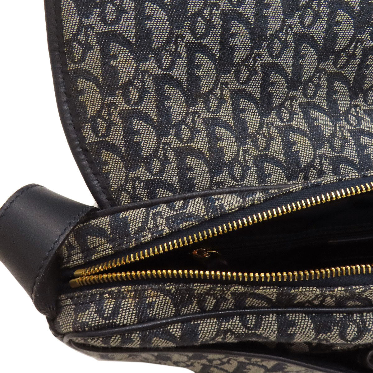 CHRISTIAN DIOR Trotter pattern Shoulder Bag Canvas Ladies [Used]