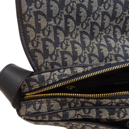 CHRISTIAN DIOR Trotter pattern Shoulder Bag Canvas Ladies [Used]
