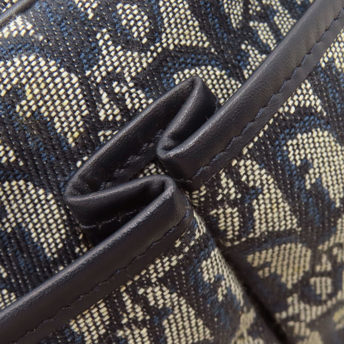 CHRISTIAN DIOR Trotter pattern Shoulder Bag Canvas Ladies [Used]