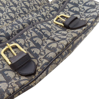CHRISTIAN DIOR Trotter pattern Shoulder Bag Canvas Ladies [Used]