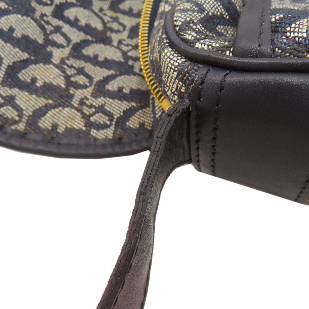 CHRISTIAN DIOR Trotter pattern Shoulder Bag Canvas Ladies [Used]