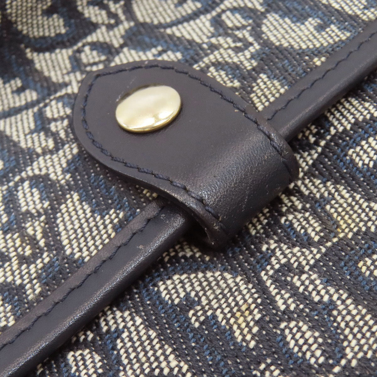 CHRISTIAN DIOR Trotter pattern Shoulder Bag Canvas Ladies [Used]